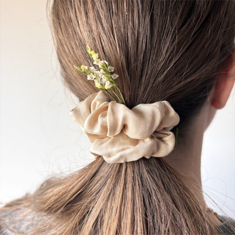 Cadeau : Chouchou en soie naturelle de fabrication artisanale